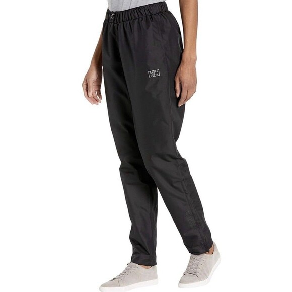 HELLY HANSEN Women Seven J Black Rain Pants Medium Wind Waterproof Lined Outdoor - Picture 1 of 13